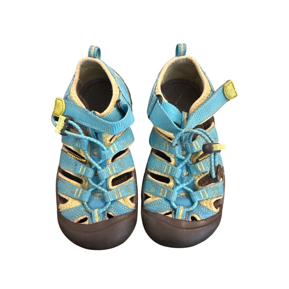 ⭐️ Kids Keen Turqoise Hiking Waterproof Shoes Size 12 Gorpcore
